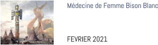 Médecine de Femme Bison Blanc   FEVRIER 2021